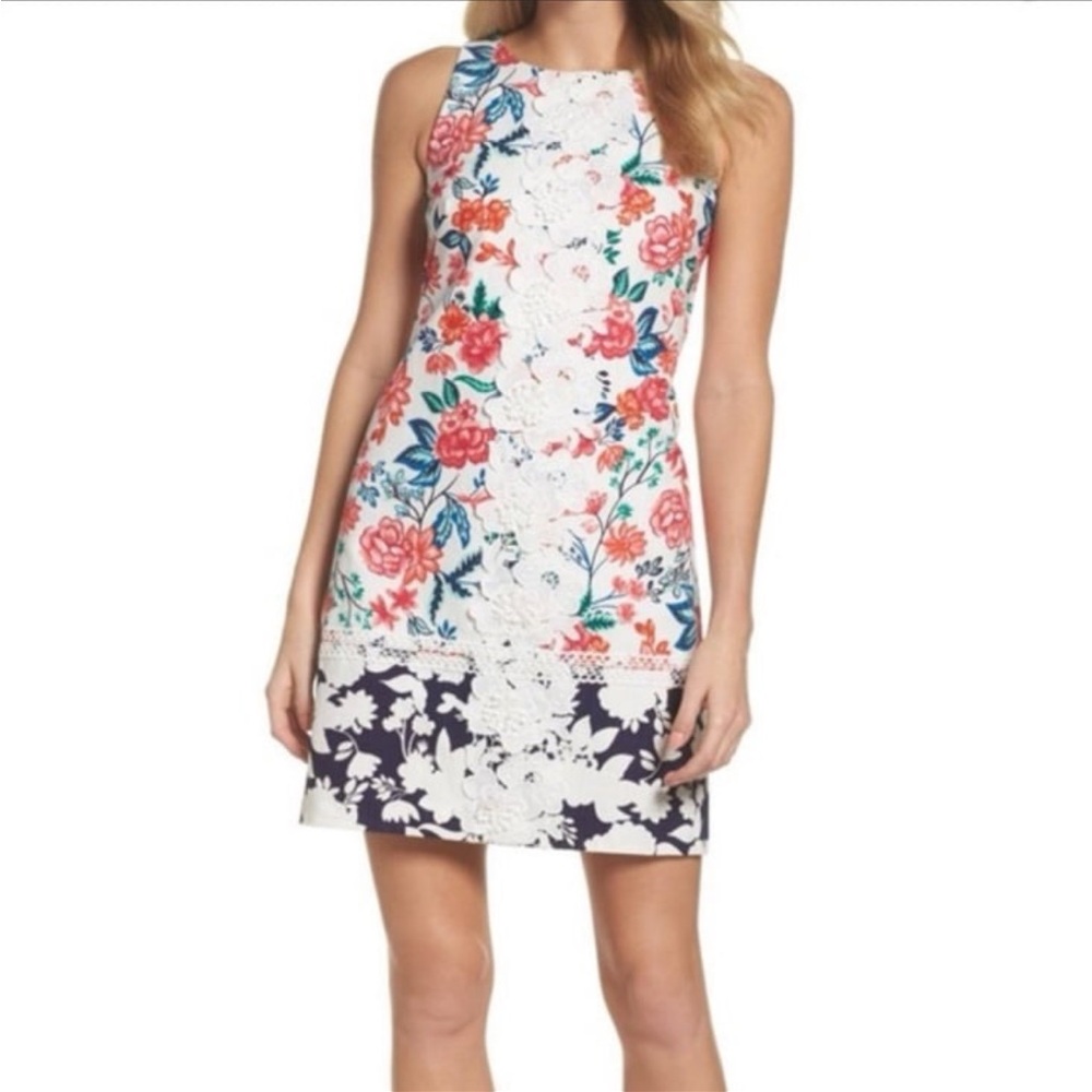 Eliza J Multicolor Floral Mini Dress